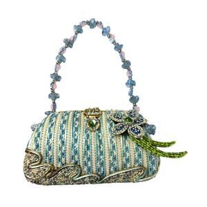Mary Frances Beaded Handbag – Floral Embellished Rare Collectible Purse Evening